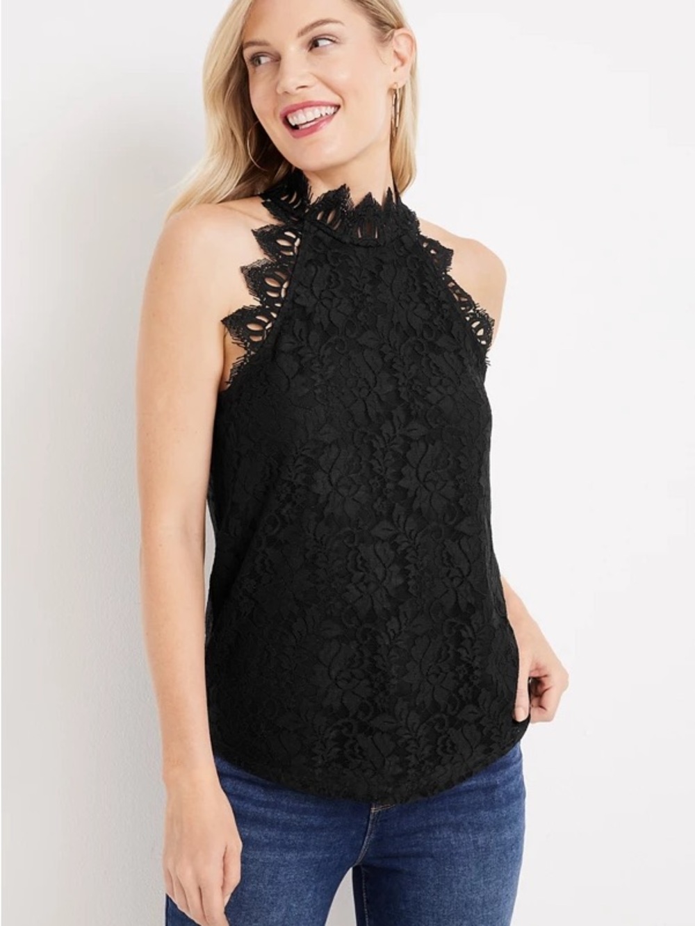Maurices Love Lace Halter Top